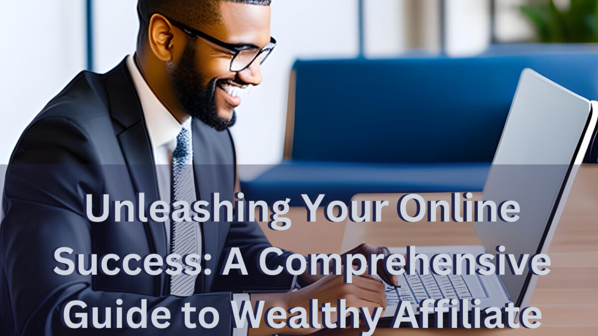 Man on a laptop learning Wealthy Affiliate lessons