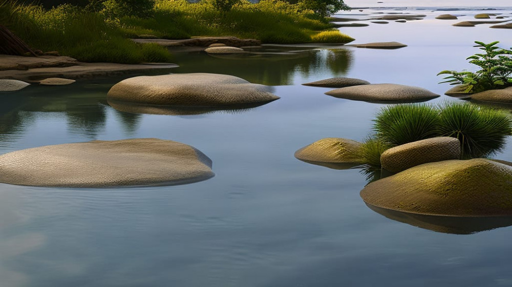 Stepping Stones Across a River